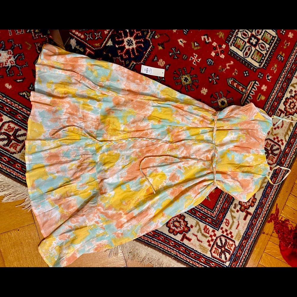 Francesca’s mid length tie-dye summer dress